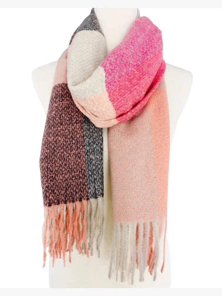 9 Colors--Softer Than Cashmere Colorblock Blanket Scarf