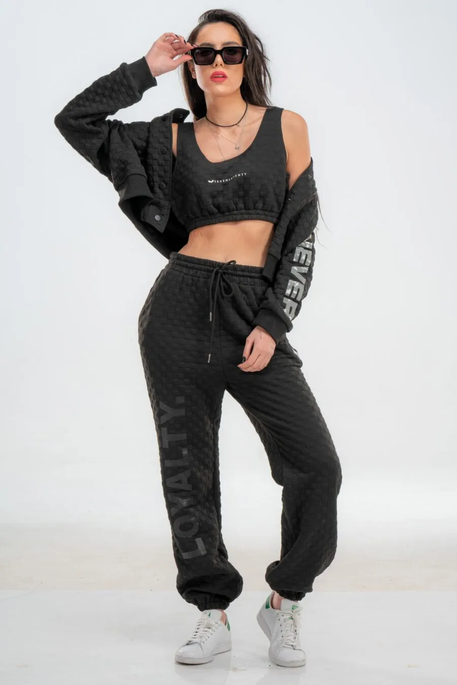Black cropped bralette top | URBAN ART TOP
