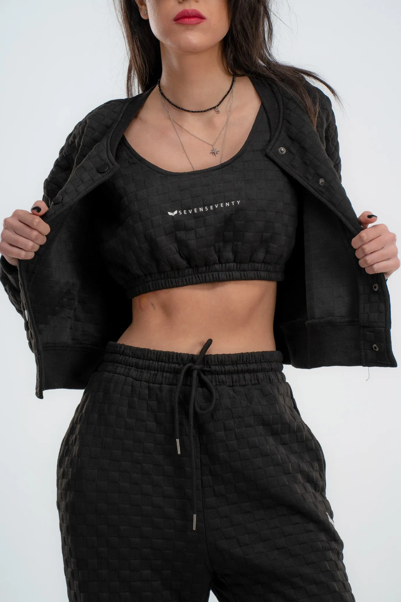 Black cropped bralette top | URBAN ART TOP