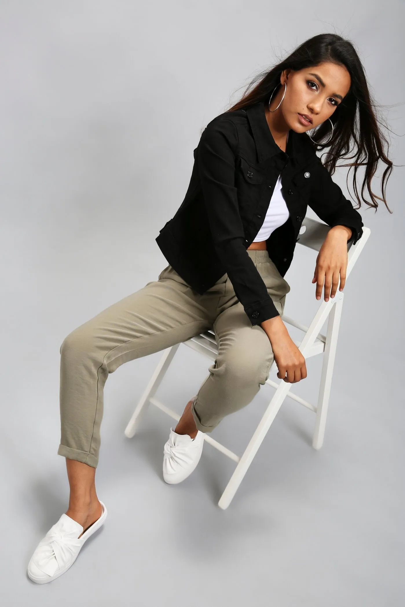 Black Short Denim Jacket