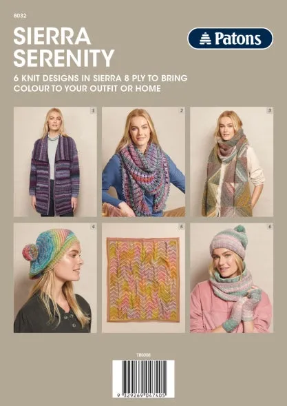 Booklet 8032 - Patons Sierra Serenity