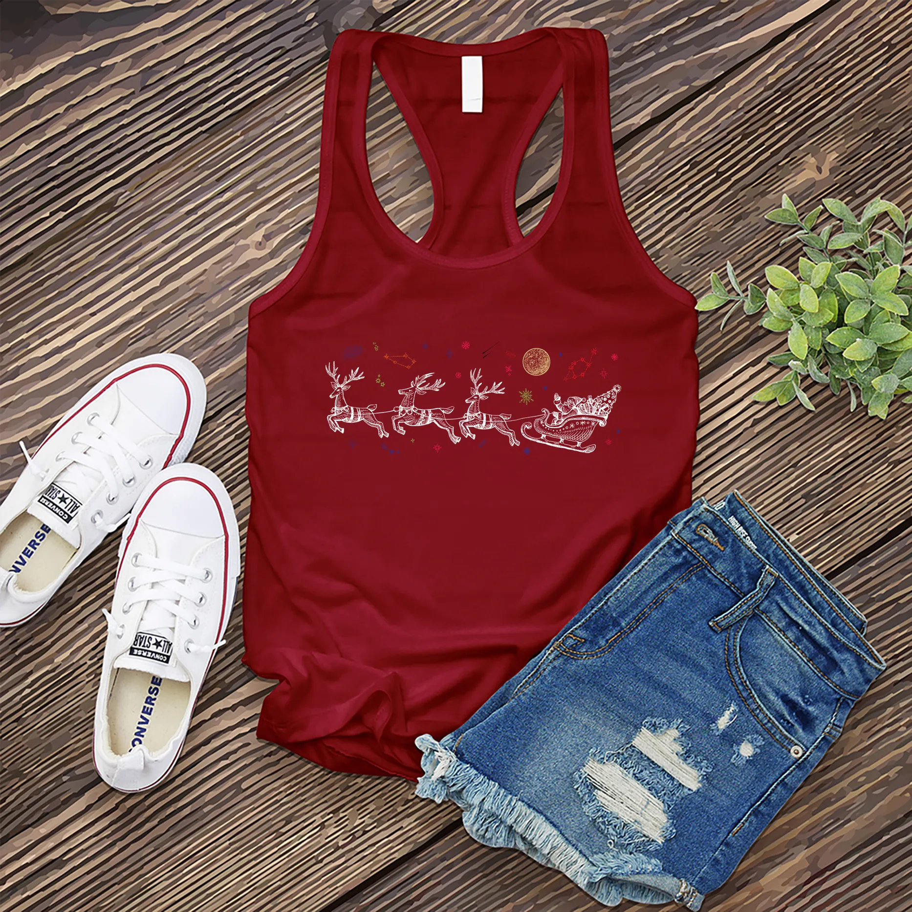Cosmic Sleigh Women's Tank Top