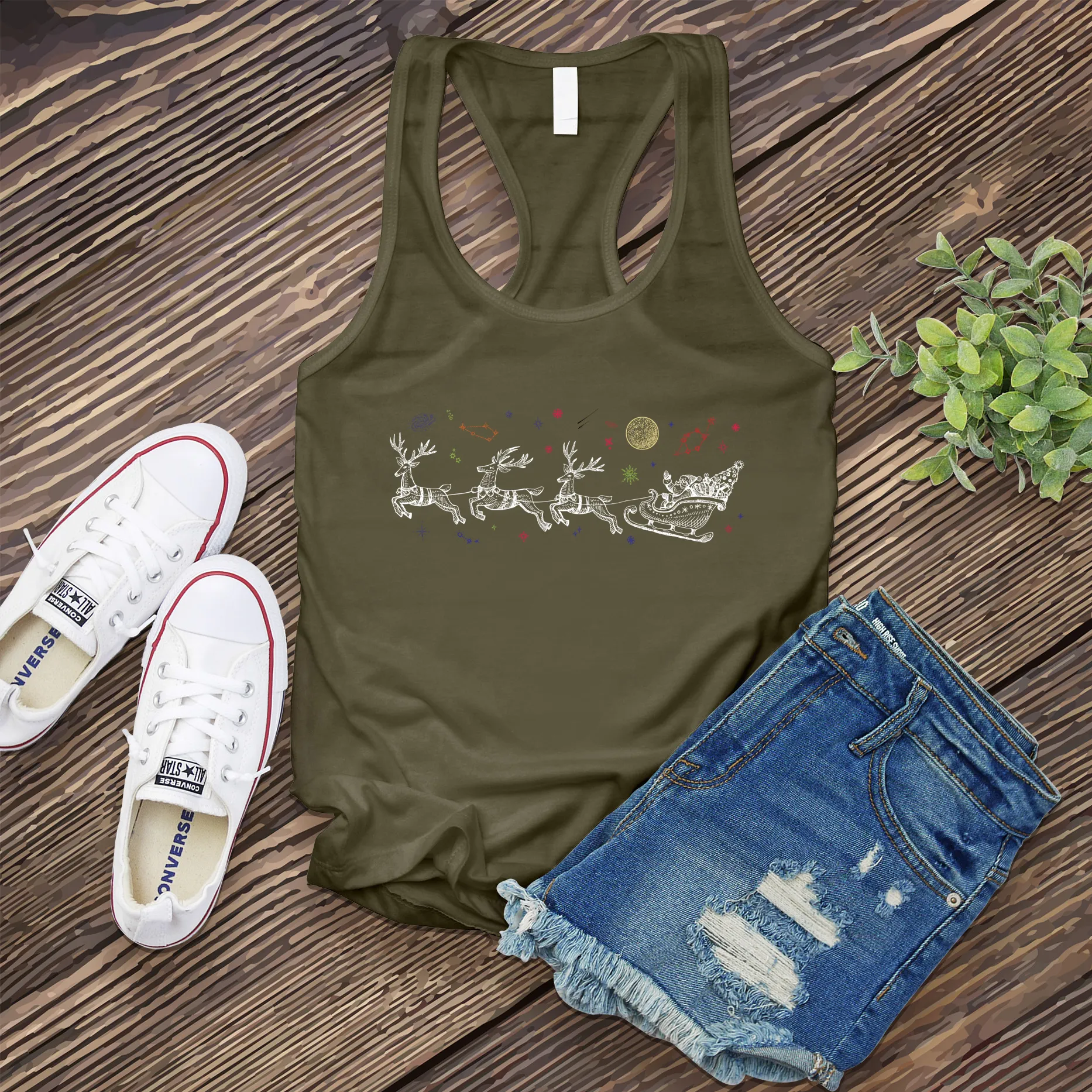Cosmic Sleigh Women's Tank Top