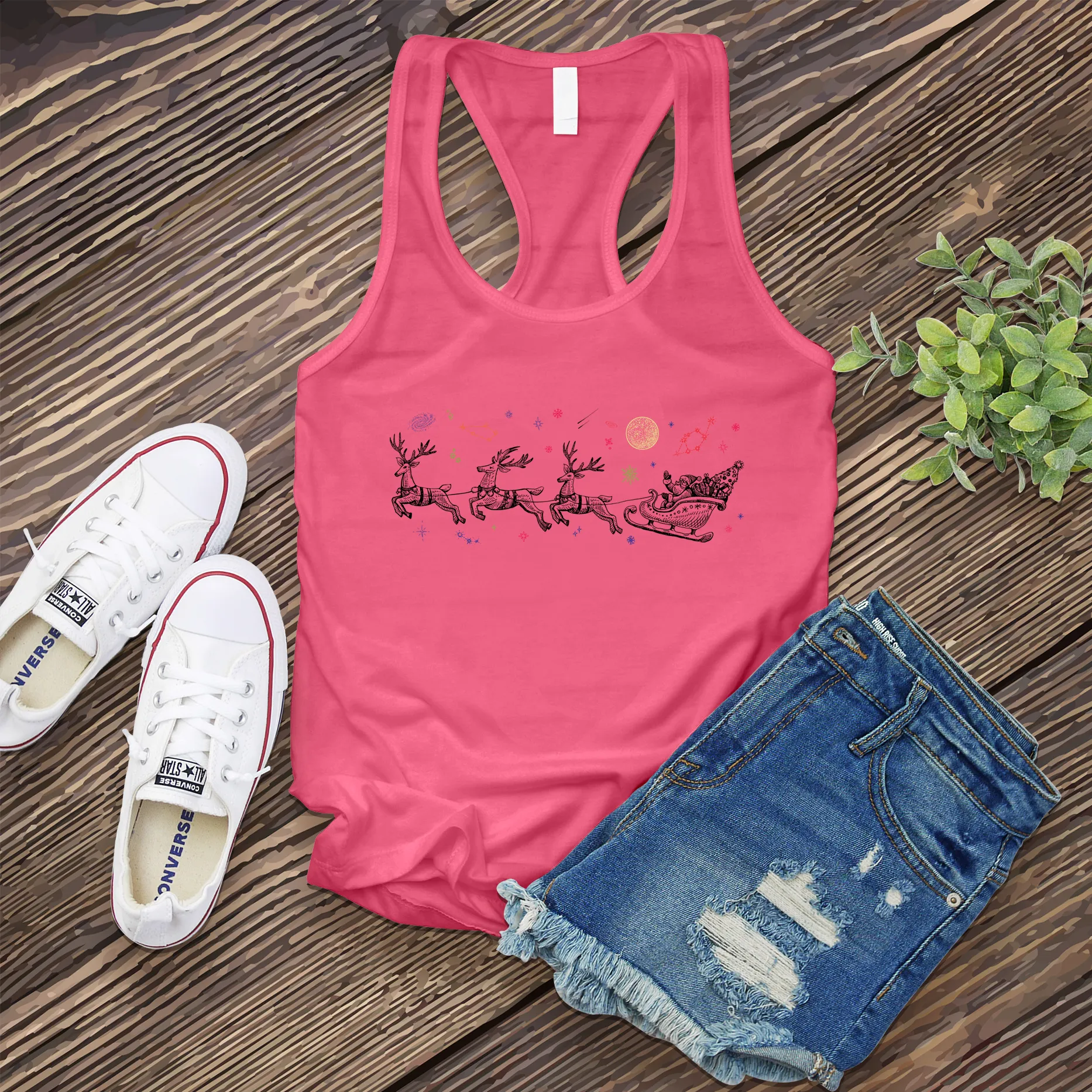 Cosmic Sleigh Women's Tank Top