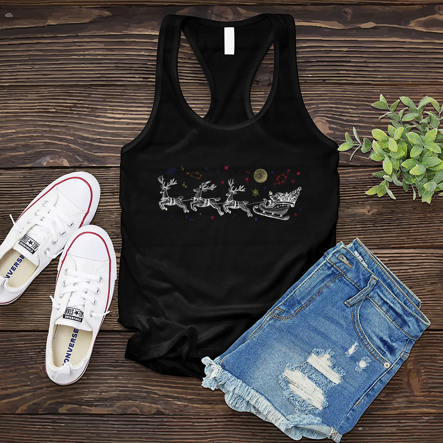 Cosmic Sleigh Women's Tank Top