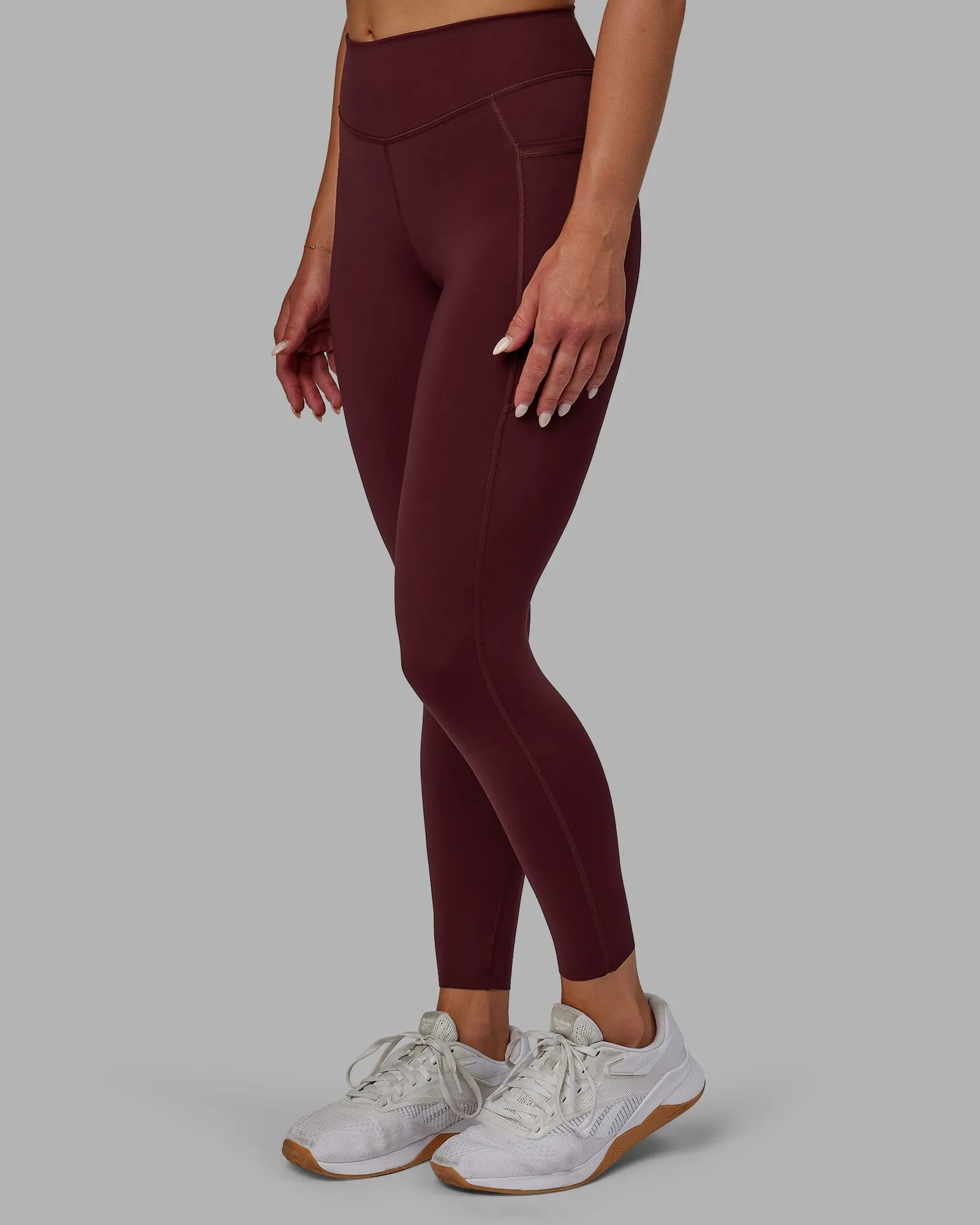 Elite 7/8 Length Leggings - Dark Cherry