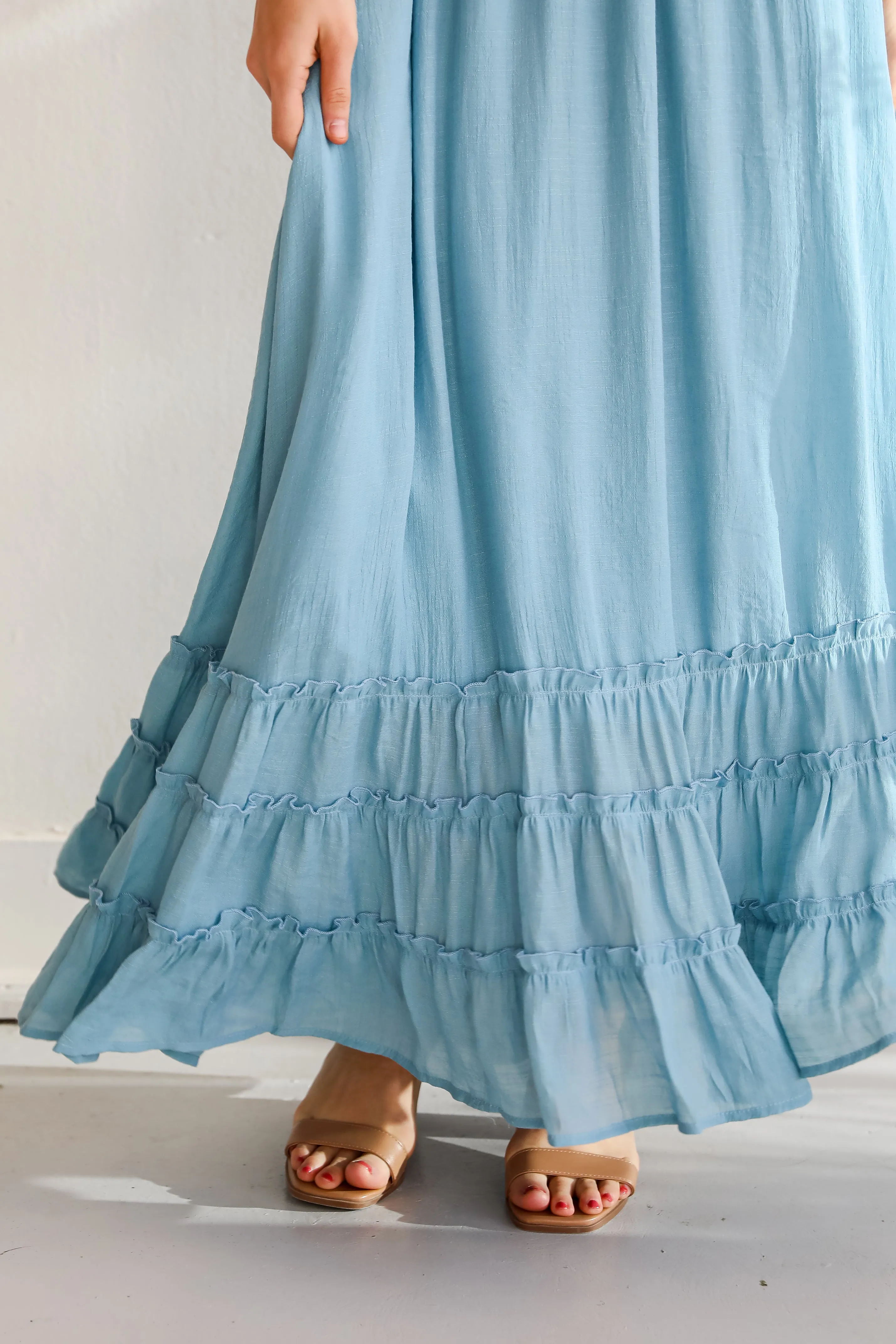 FINAL SALE - Sunset Beauty Smocked Halter Maxi Dress