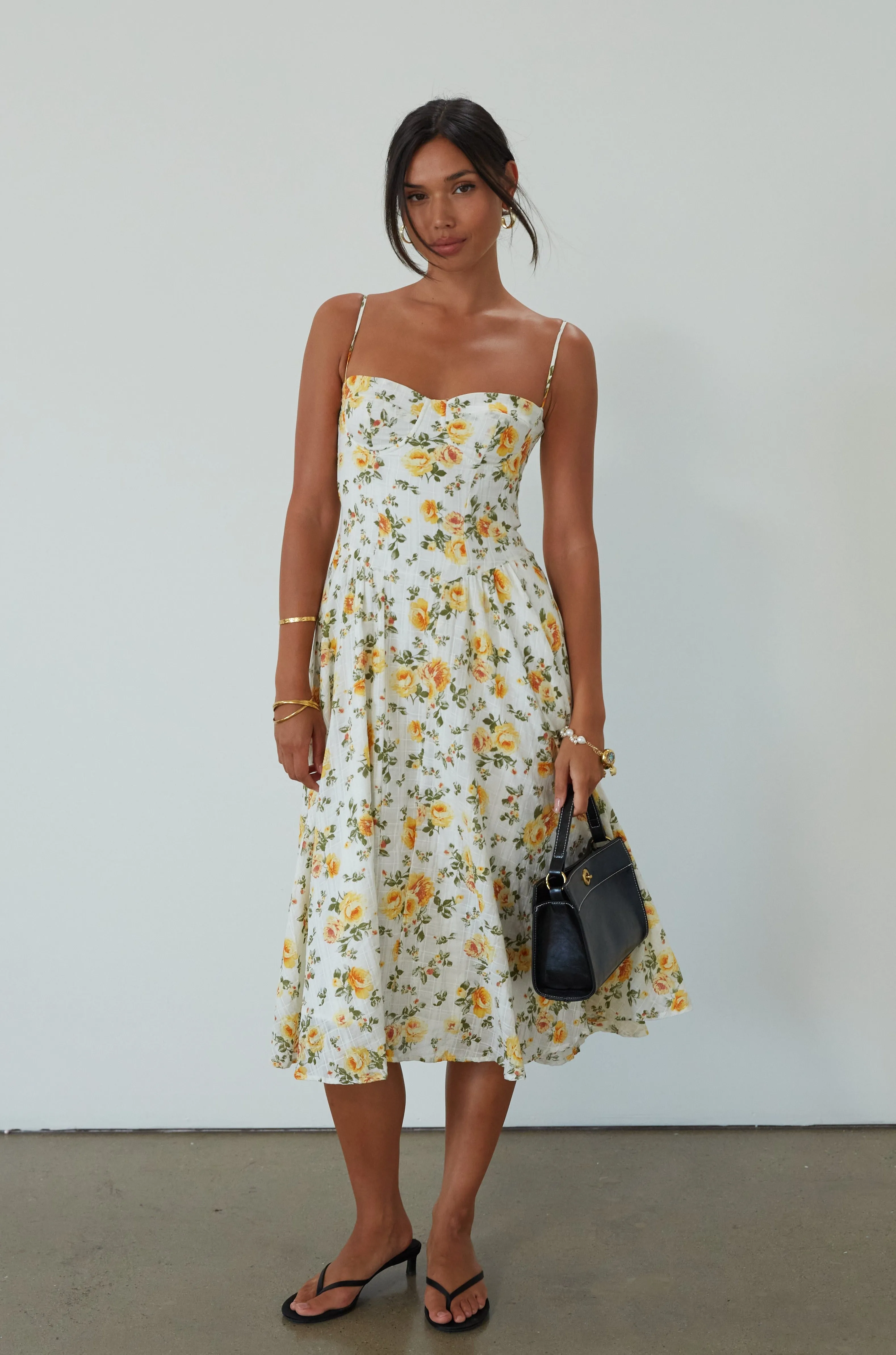 Golden Fields Midi Dress