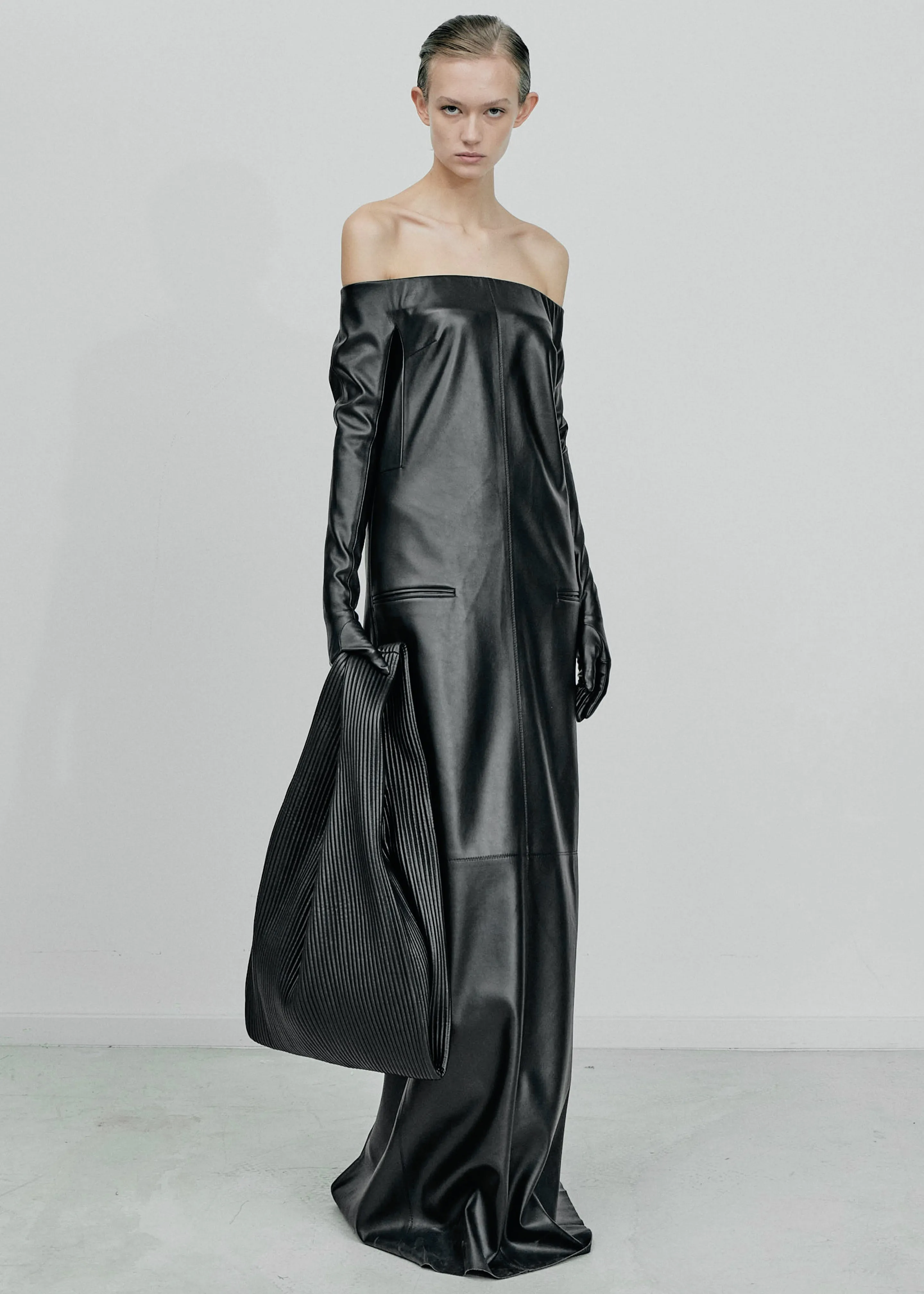 Gudu Gloved Bustier Dress #01 - Black