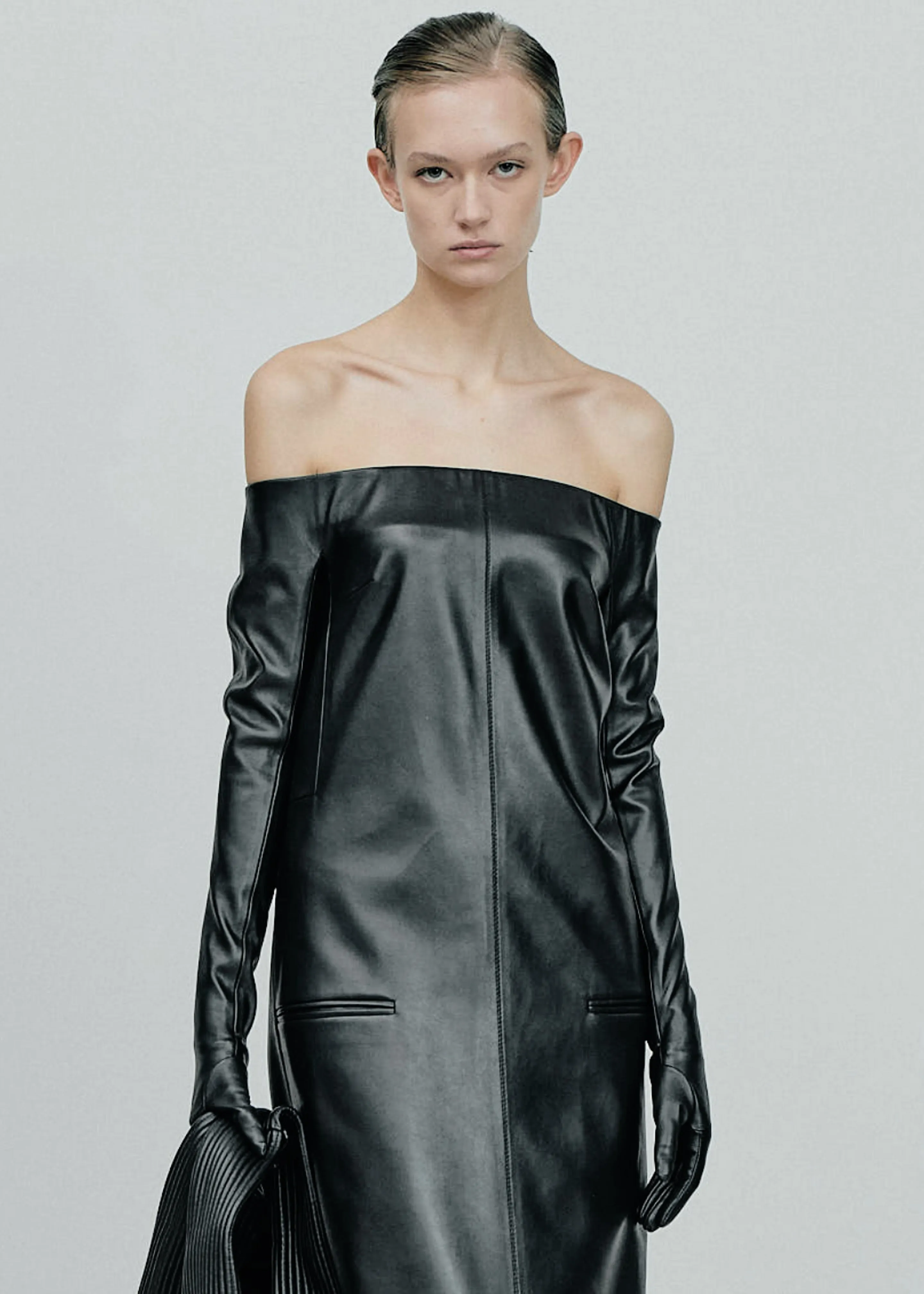 Gudu Gloved Bustier Dress #01 - Black