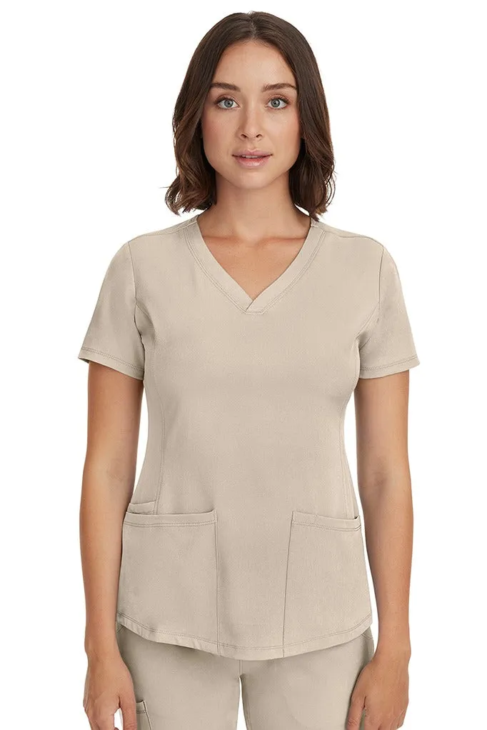 HH Works Women's Scrub Set Monica Top & Petite Rebecca Pant | Khaki