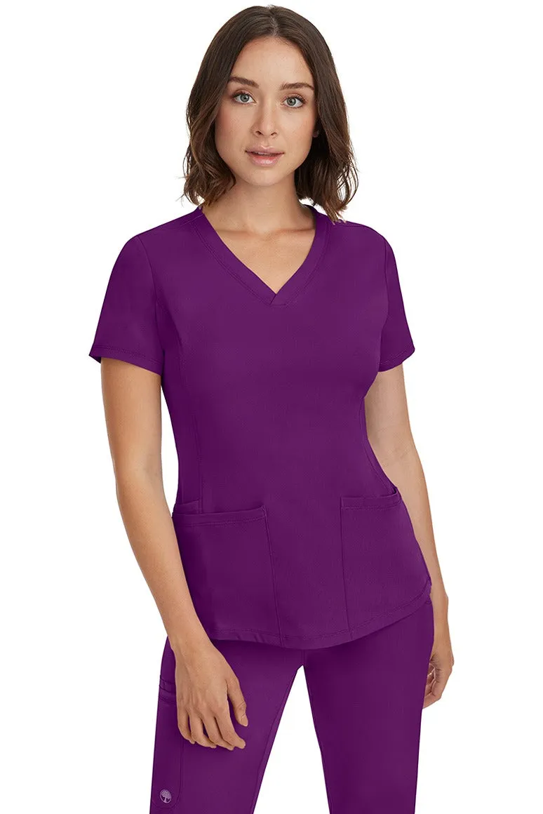 HH Works Women's Scrub Set Monica Top & Rebecca Pant | Eggplant
