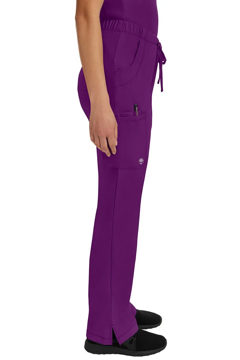 HH Works Women's Scrub Set Monica Top & Rebecca Pant | Eggplant