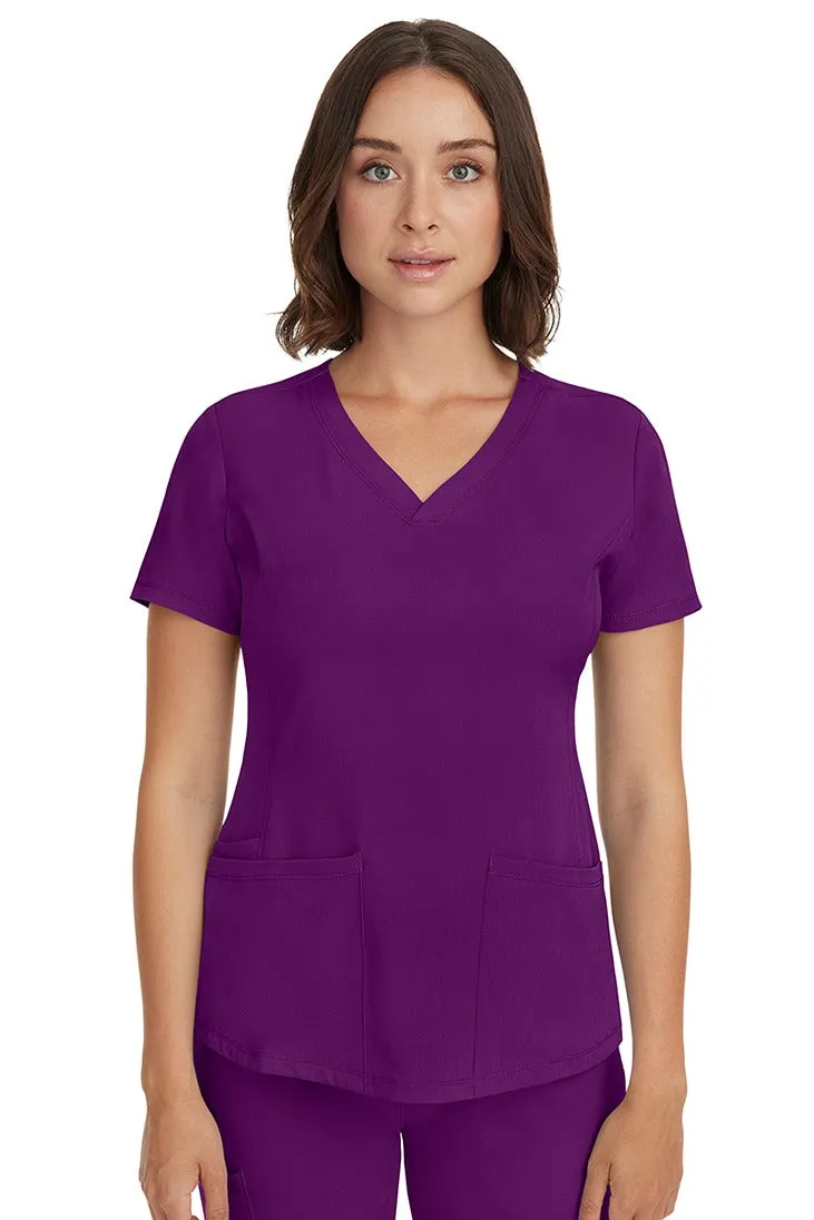 HH Works Women's Scrub Set Monica Top & Rebecca Pant | Eggplant
