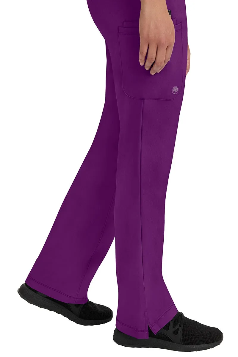 HH Works Women's Scrub Set Monica Top & Rebecca Pant | Eggplant