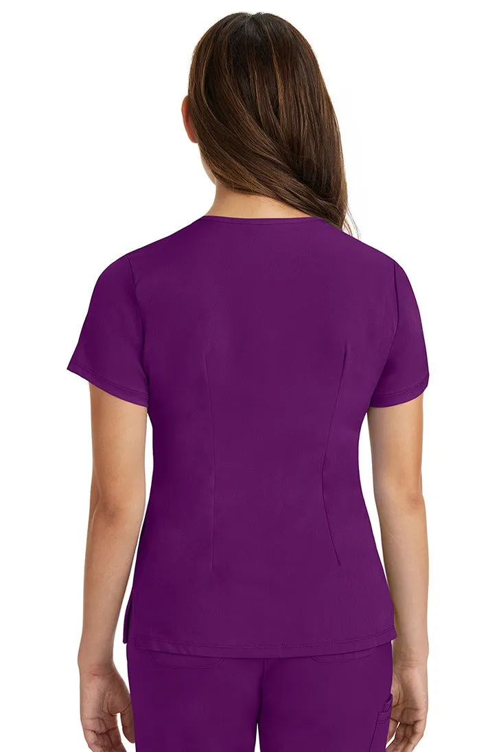 HH Works Women's Scrub Set Monica Top & Rebecca Pant | Eggplant