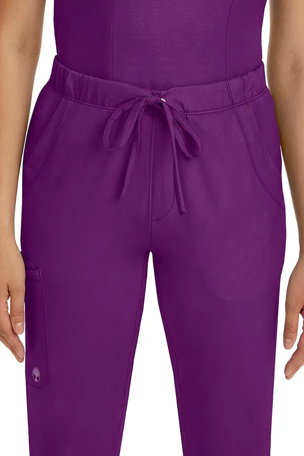 HH Works Women's Scrub Set Monica Top & Rebecca Pant | Eggplant