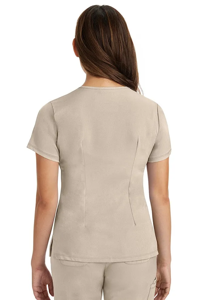 HH Works Women's Scrub Set Monica Top & Tall Rebecca Pant | Khaki