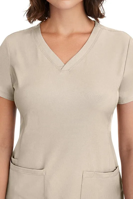 HH Works Women's Scrub Set Monica Top & Tall Rebecca Pant | Khaki