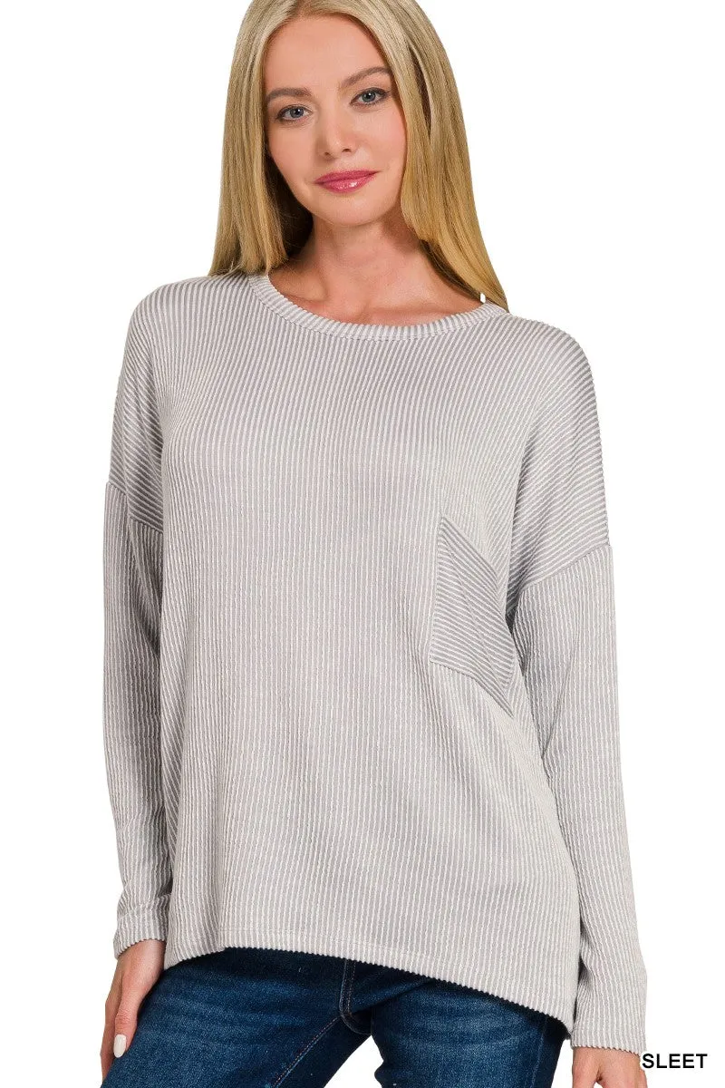 Into The Night Pullover - Sleet