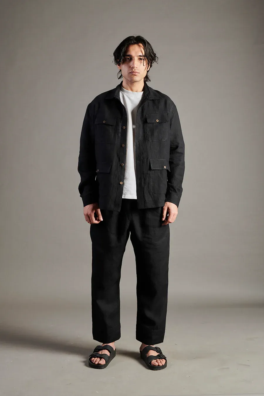 Kohl Linen Men's Overshirt