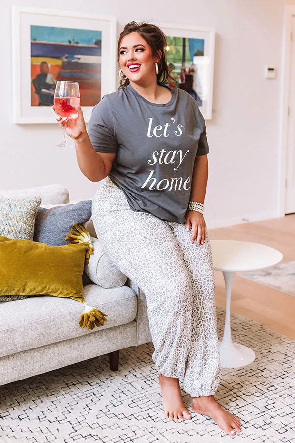Let's Stay Home Shift Tee  Curves