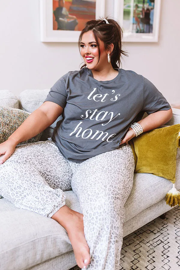 Let's Stay Home Shift Tee  Curves