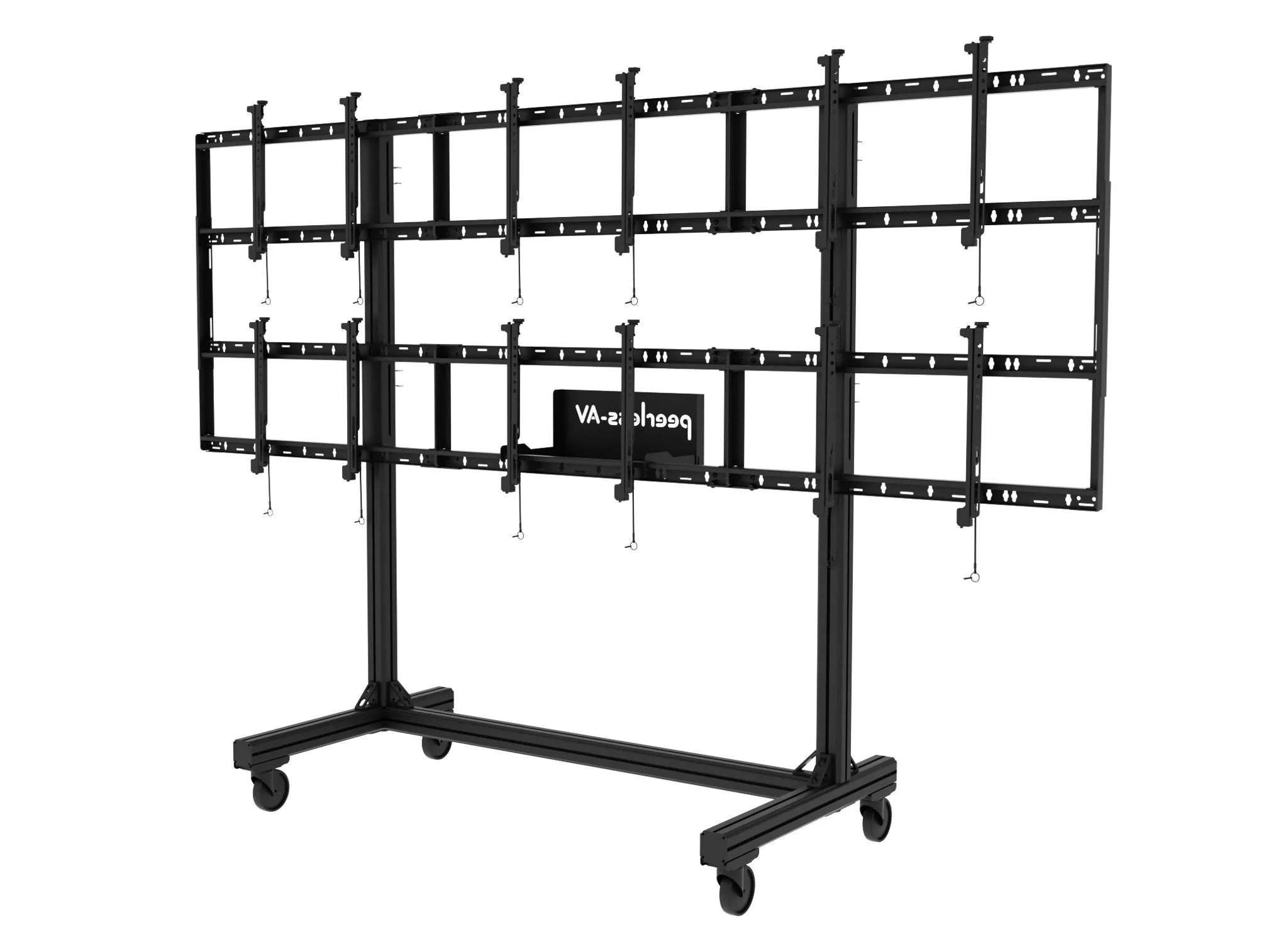 <html>SmartMount<sup>®</sup> Portable Video Wall Cart 2x2 and 3x2 Configuration for 46" to 55" Displays</html>