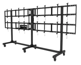 <html>SmartMount<sup>®</sup> Portable Video Wall Cart 4x2 Configuration for 46" to 55" Displays</html>