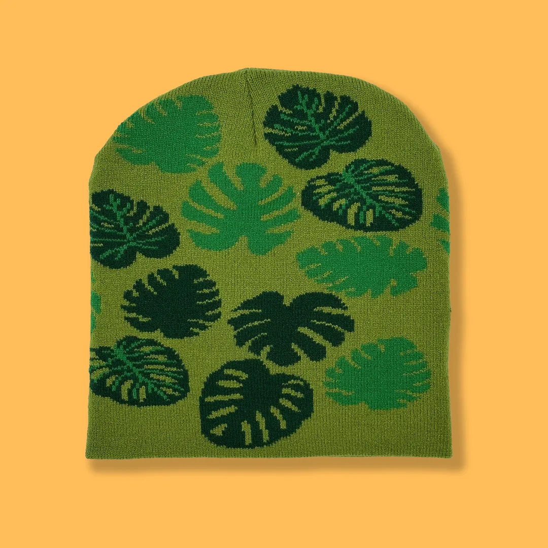 Monstera Houseplant Beanie