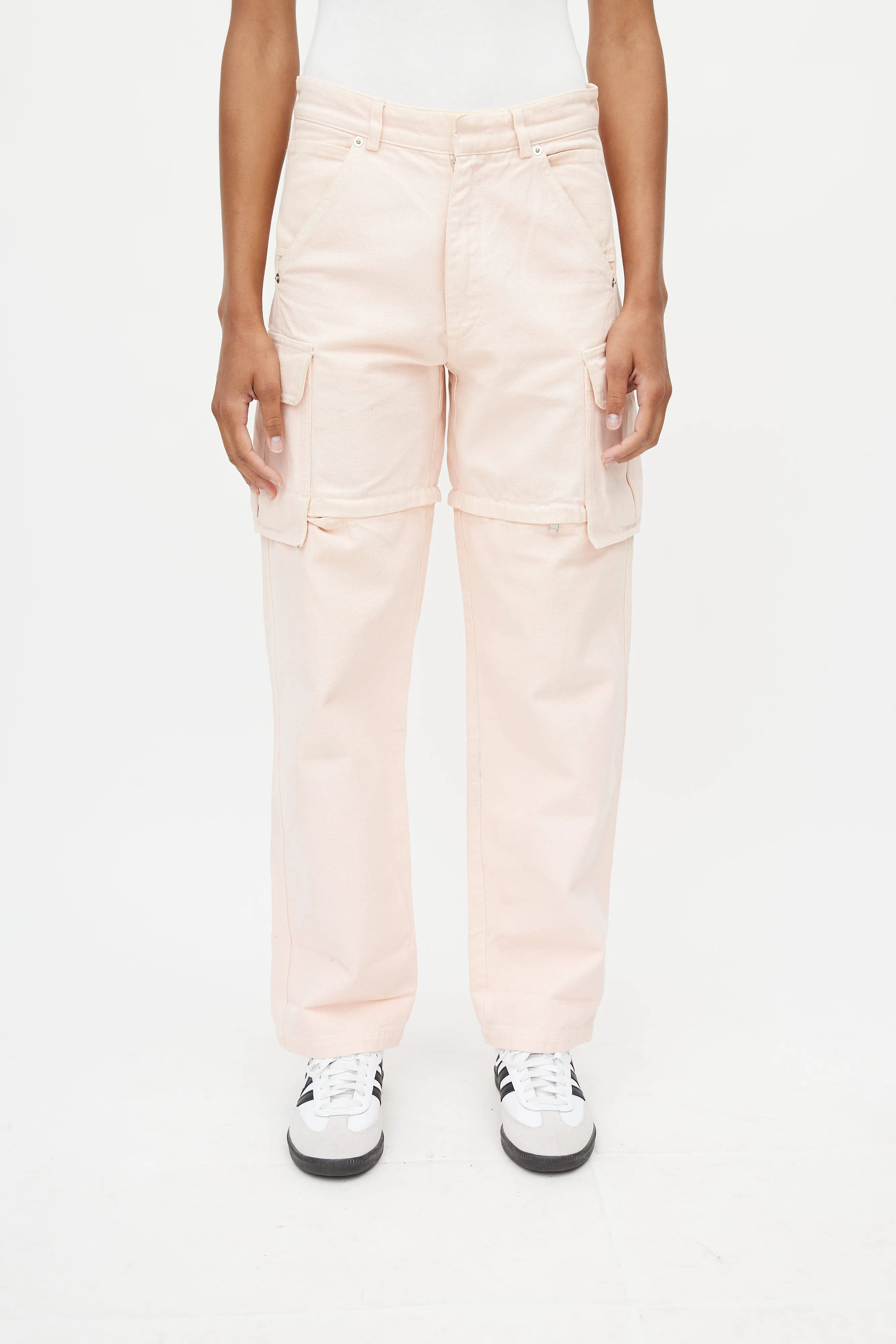 Pink Zip Off Cargo Pant