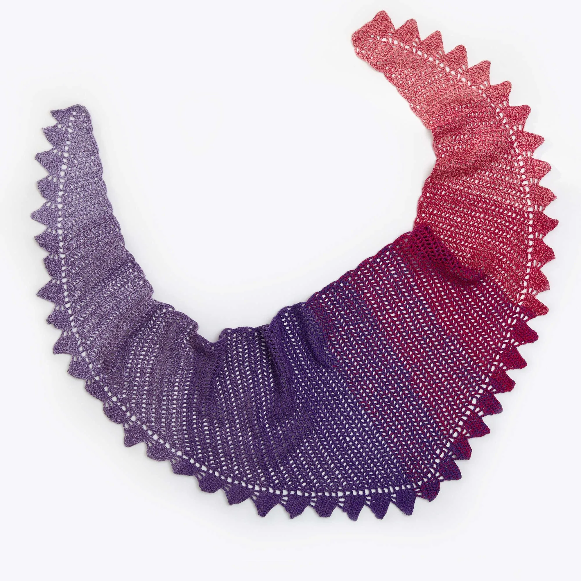 Red Heart Side-to-Side Crochet Shawl