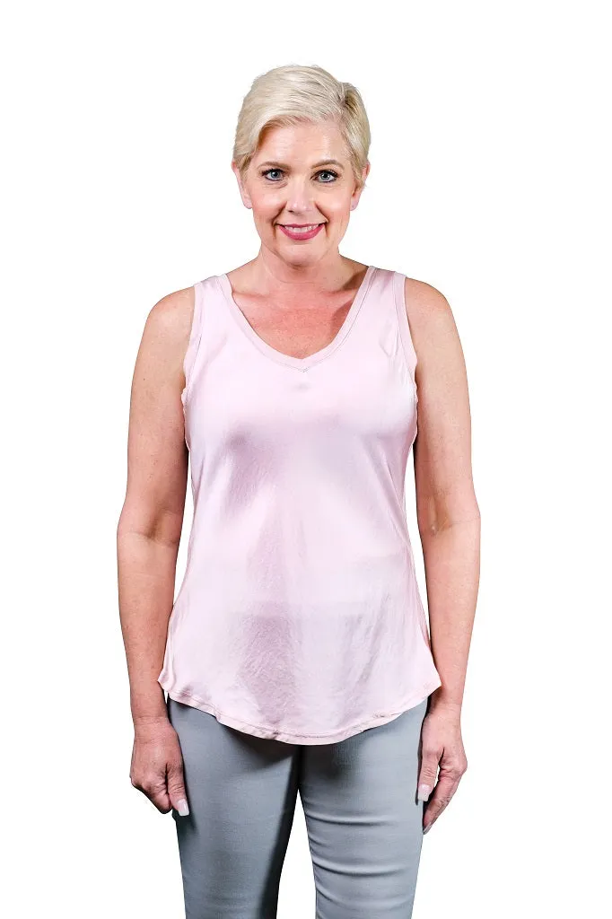 Saphire Viscose Sheen Tank (BT113)