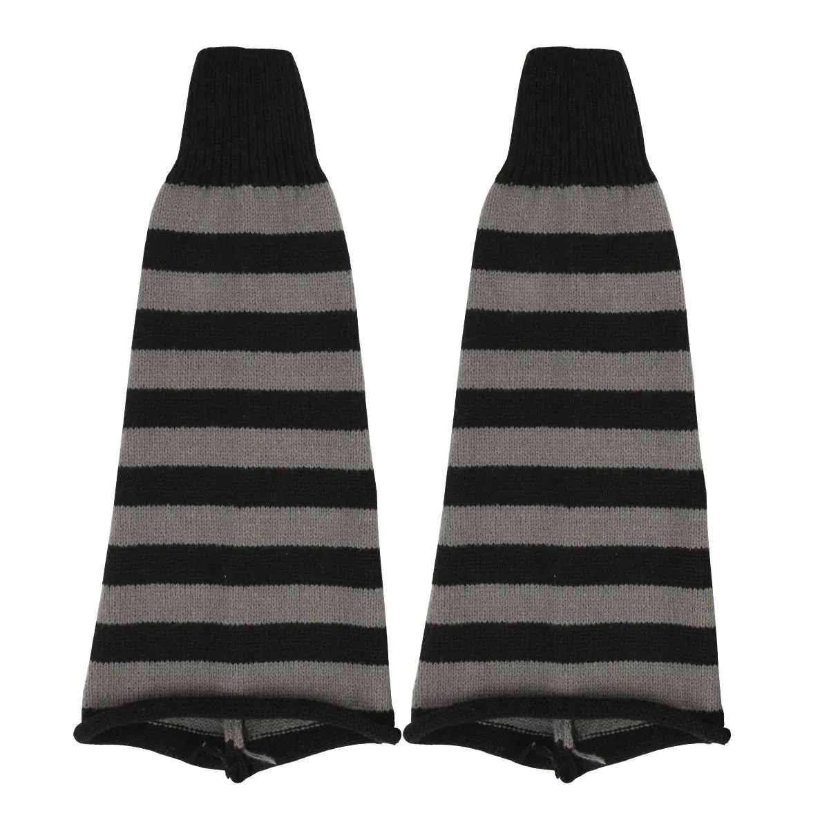 Sohiwoo Japanese Long Student Stripe Jk Lolita Kawaii Leg Cover Fashion Girls Loose Harajuku Y2k Cute Flared Knitted Leg Warmers