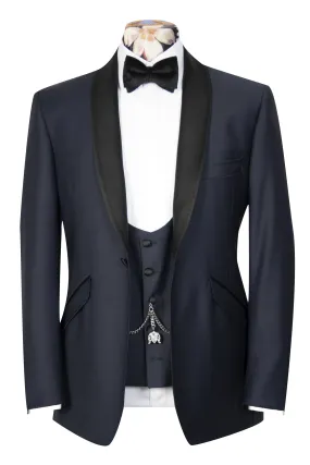 The Caedmon Classic Navy Shawl Dinner Suit