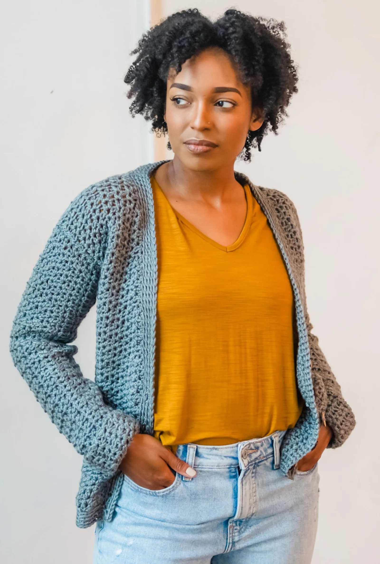 Toni Cuffed Cardi // Crochet PDF Pattern