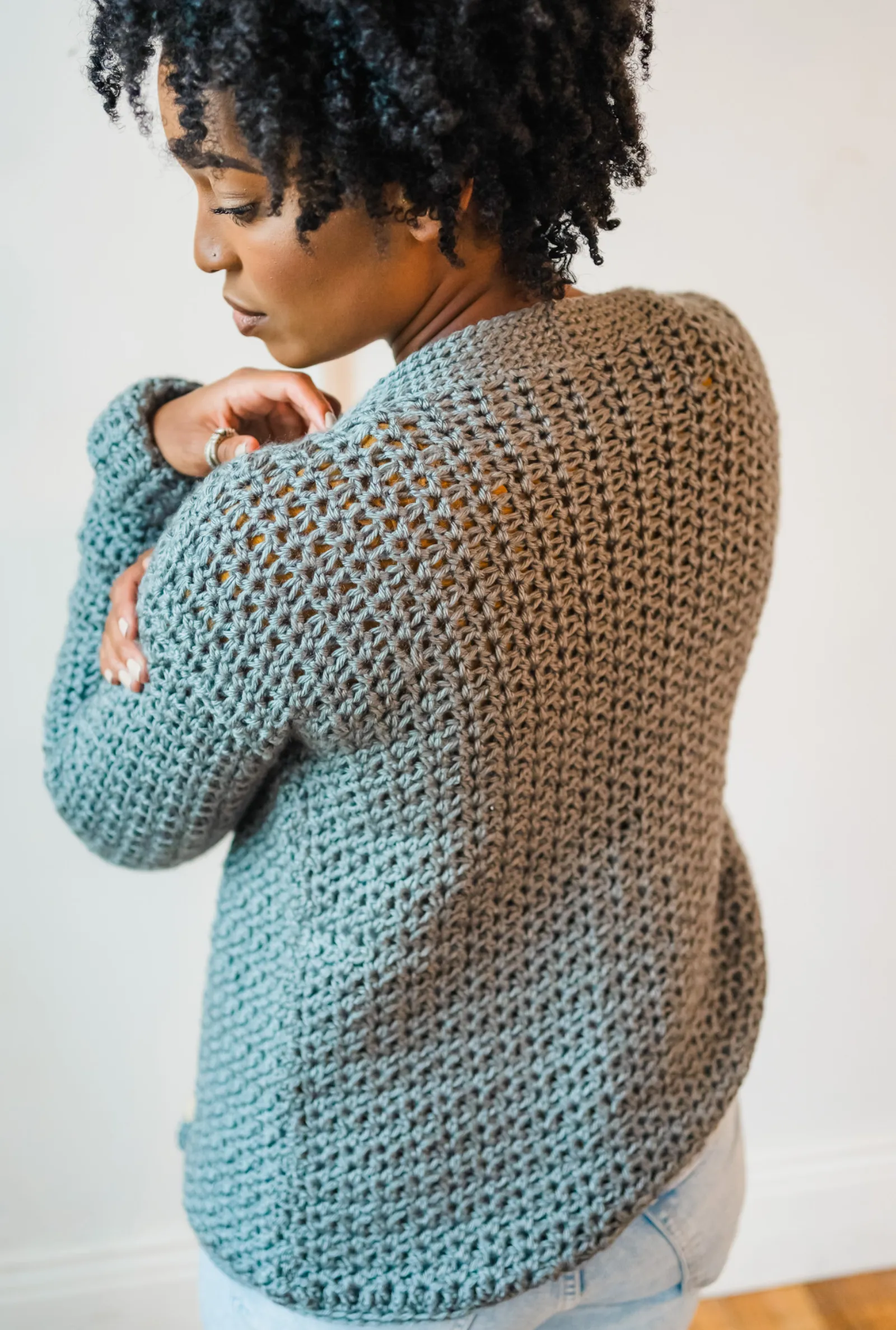 Toni Cuffed Cardi // Crochet PDF Pattern