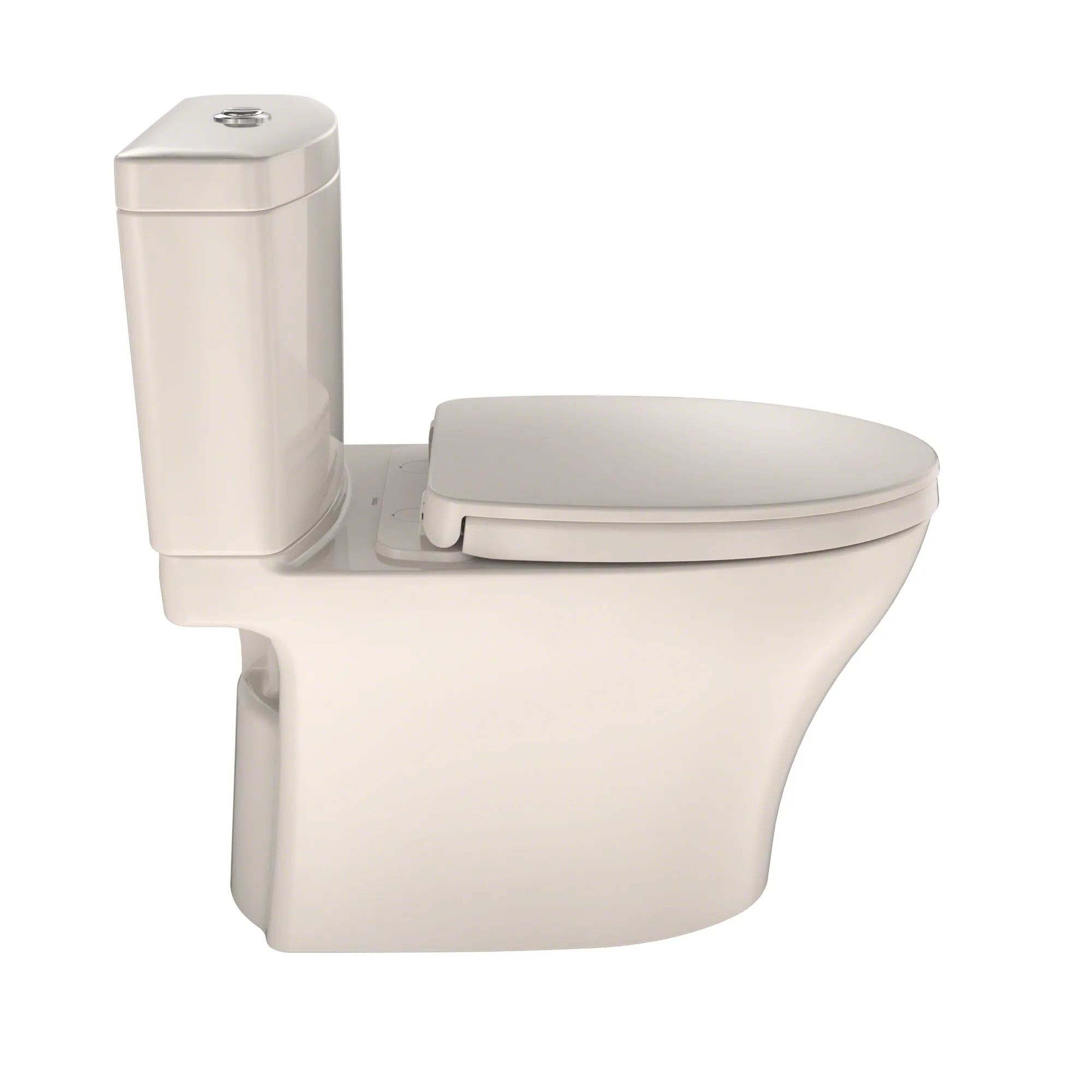 TOTO MS446124CEMFGN#12 Aquia IV Two-Piece Dual Flush Toilet, WASHLET  Ready, Sedona Beige