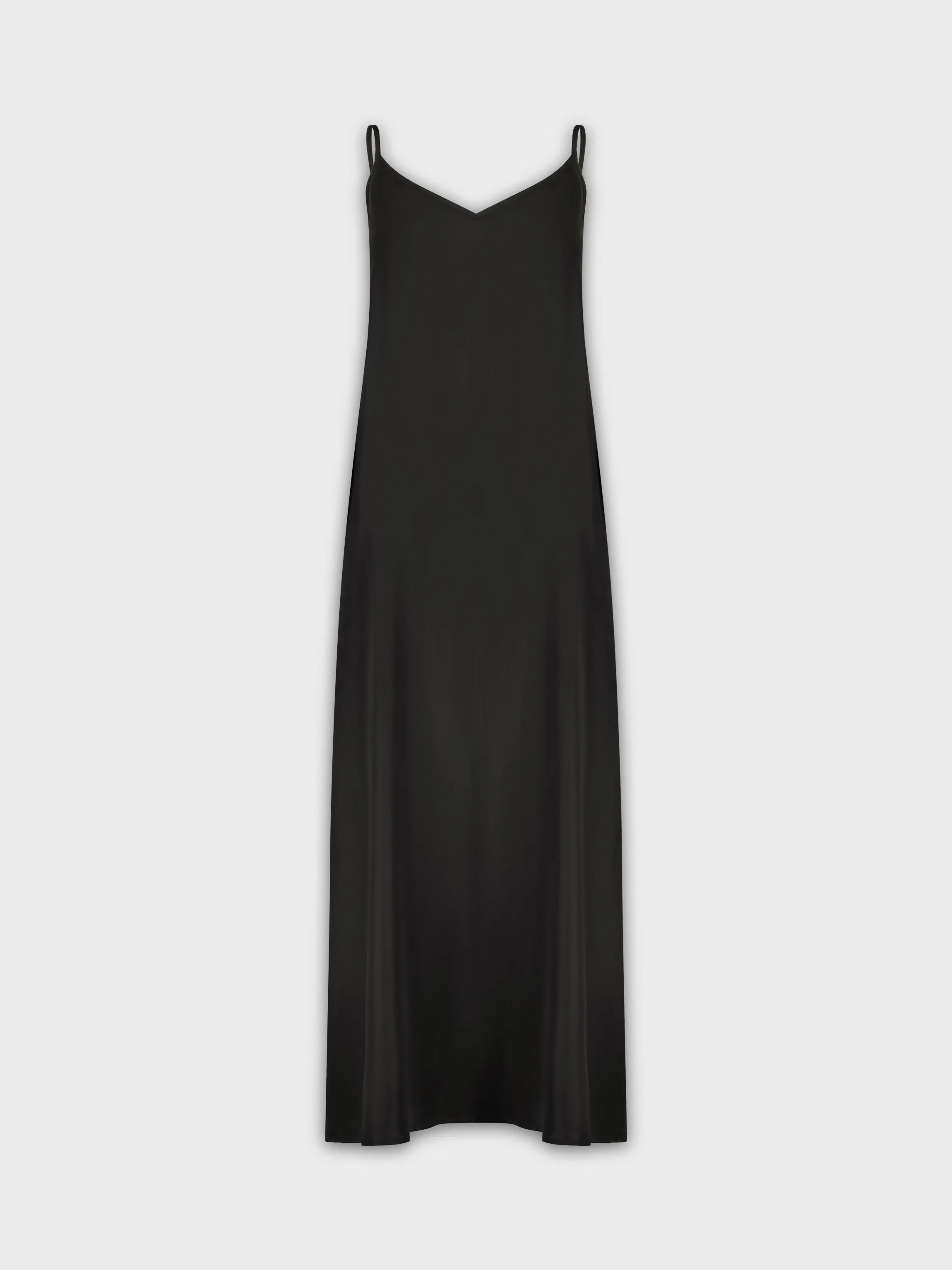 V NECK JUMPER-BLACK