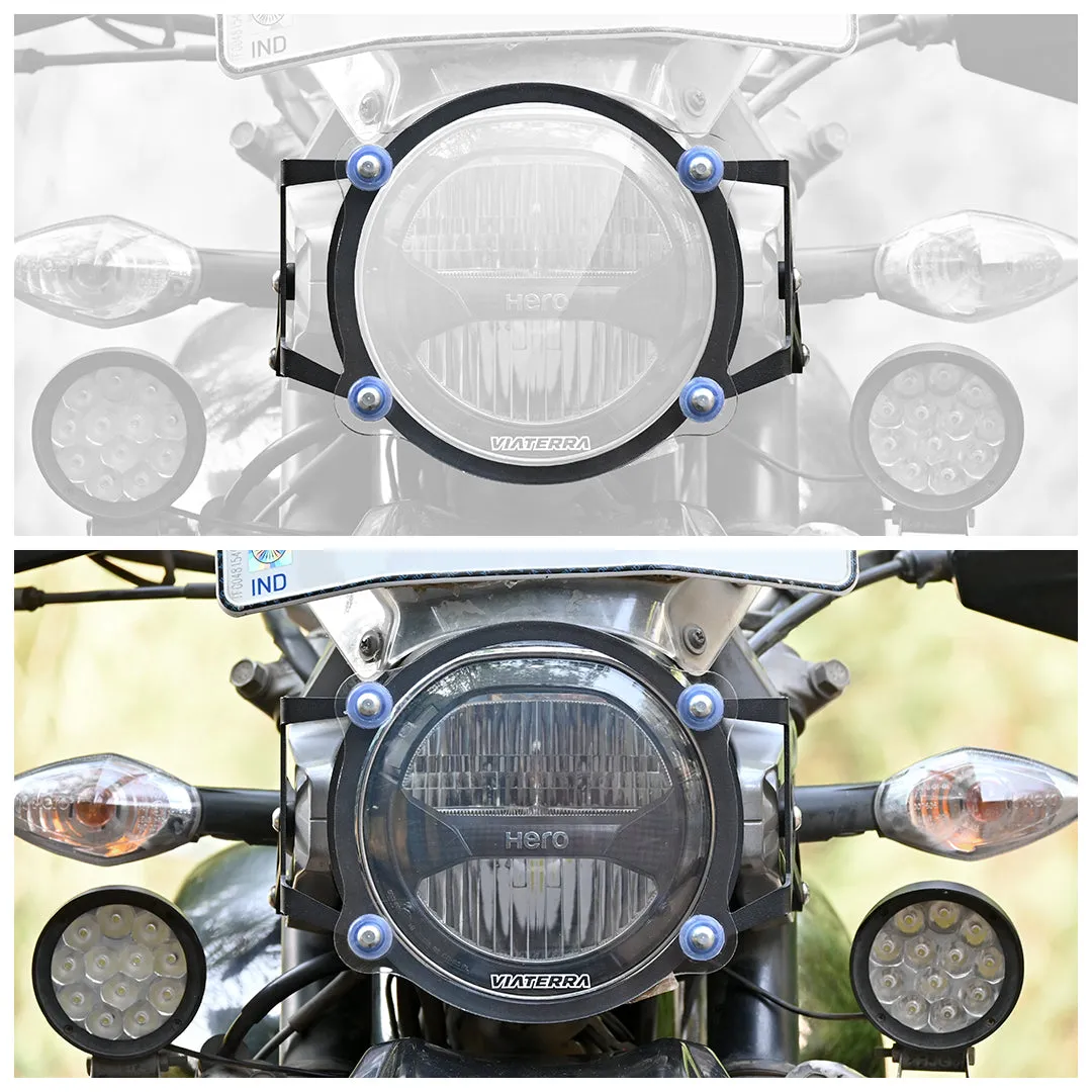 ViaTerra Headlight Guard for Hero XPulse - Clear Shield