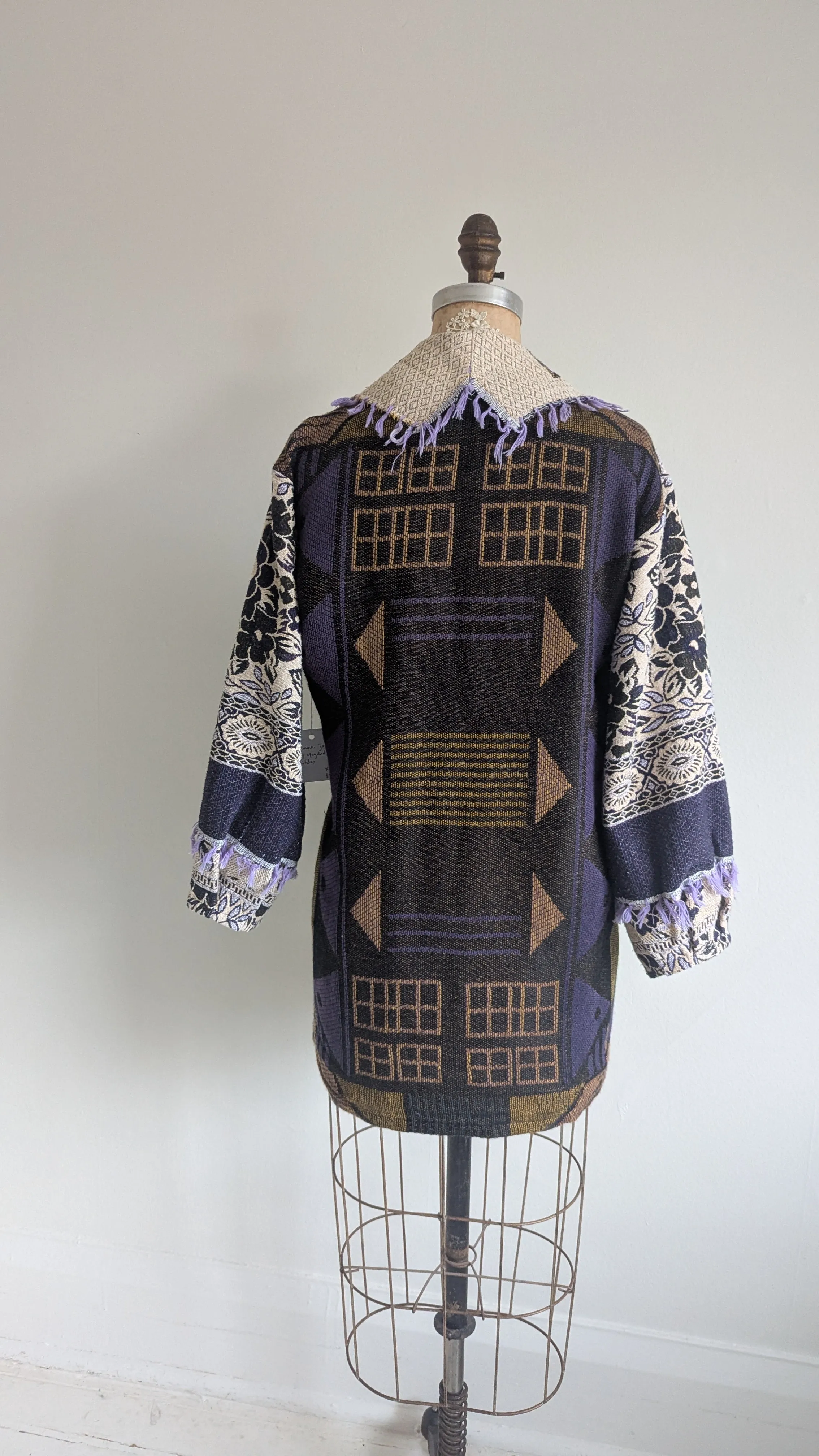 Vivianne Jacket with Upcycled Throw Blankets XS/S #VIVT17