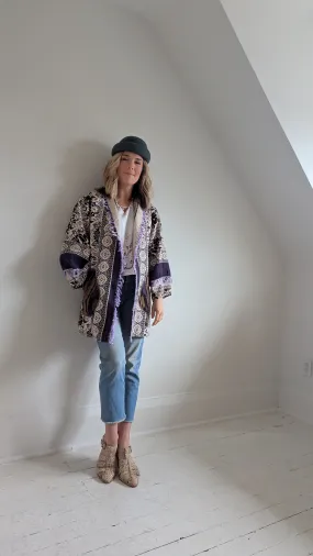 Vivianne Jacket with Upcycled Throw Blankets XS/S #VIVT17