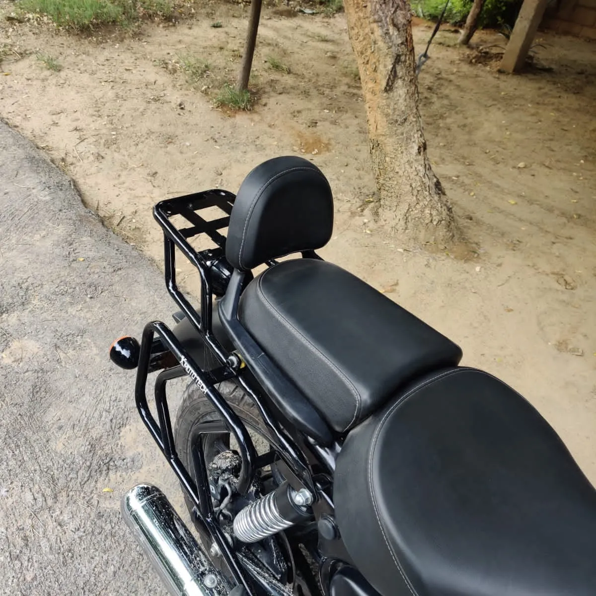 Without Plate Top Rack for Royal Enfield Meteor 350 Strength, Durability, and Style in One Perfect Rack