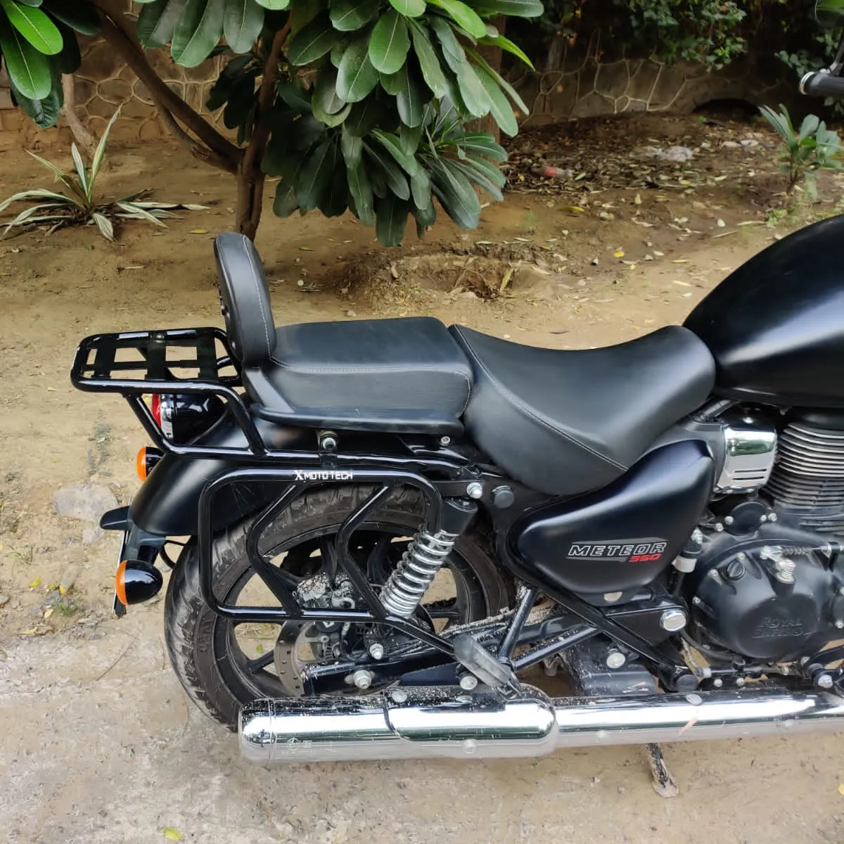 Without Plate Top Rack for Royal Enfield Meteor 350 Strength, Durability, and Style in One Perfect Rack