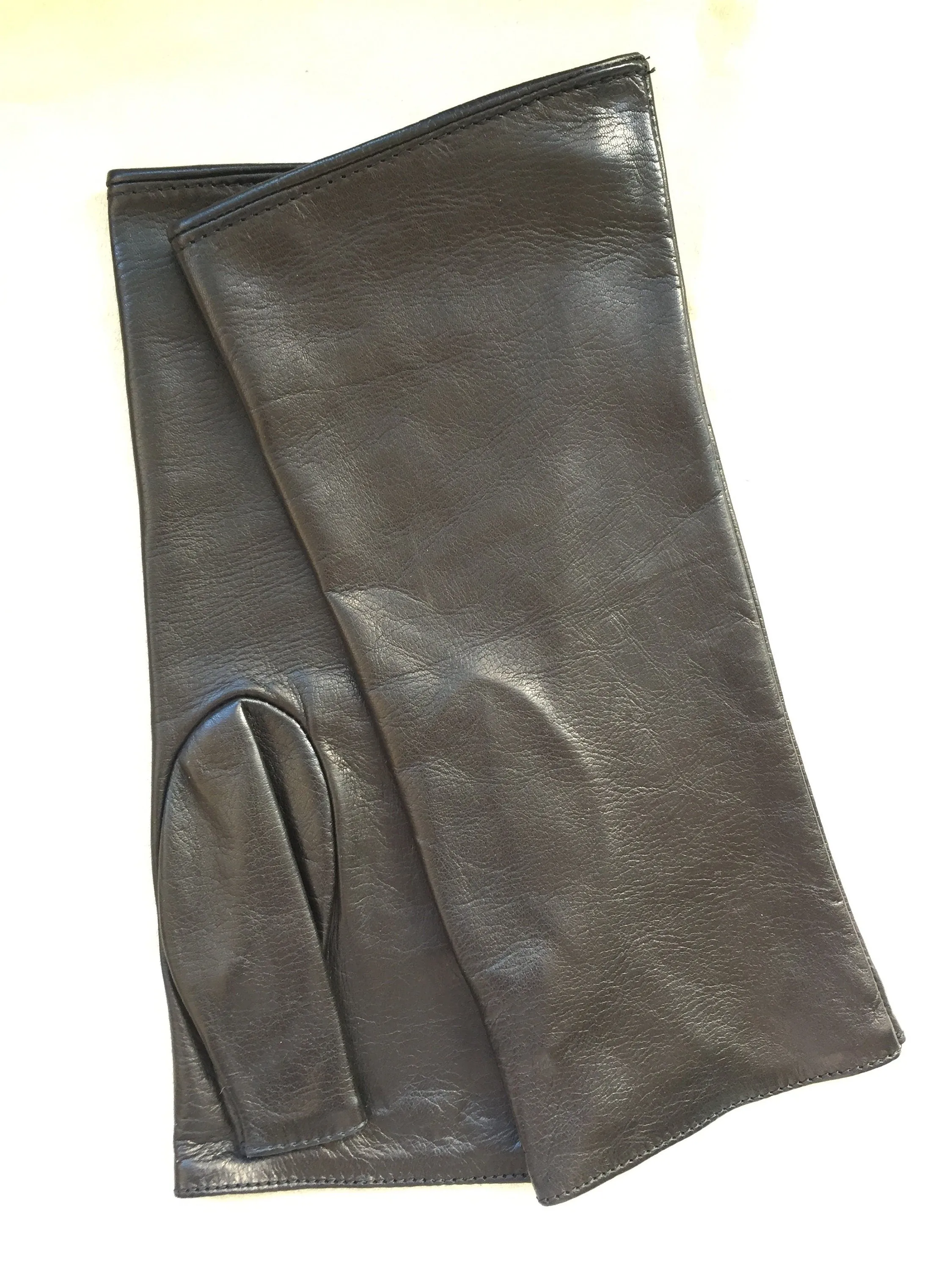 Women's fingerless leather gloves,  arm warmers
