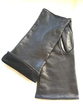 Women's fingerless leather gloves,  arm warmers