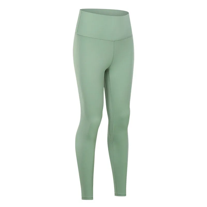 Yoga Pants With Pocket Women Buttery Soft Bare White Workout Gym High Waist Fitness Tights Sport Leggings
