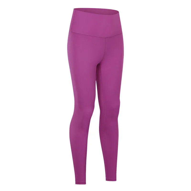 Yoga Pants With Pocket Women Buttery Soft Bare White Workout Gym High Waist Fitness Tights Sport Leggings