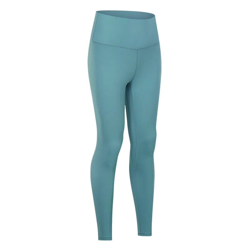 Yoga Pants With Pocket Women Buttery Soft Bare White Workout Gym High Waist Fitness Tights Sport Leggings