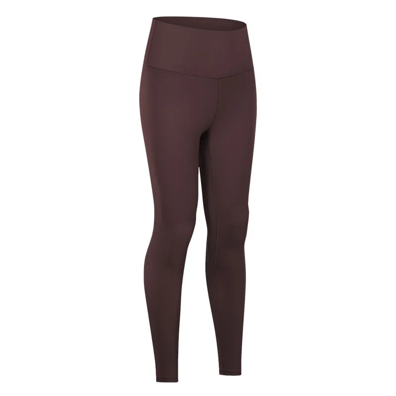Yoga Pants With Pocket Women Buttery Soft Bare White Workout Gym High Waist Fitness Tights Sport Leggings